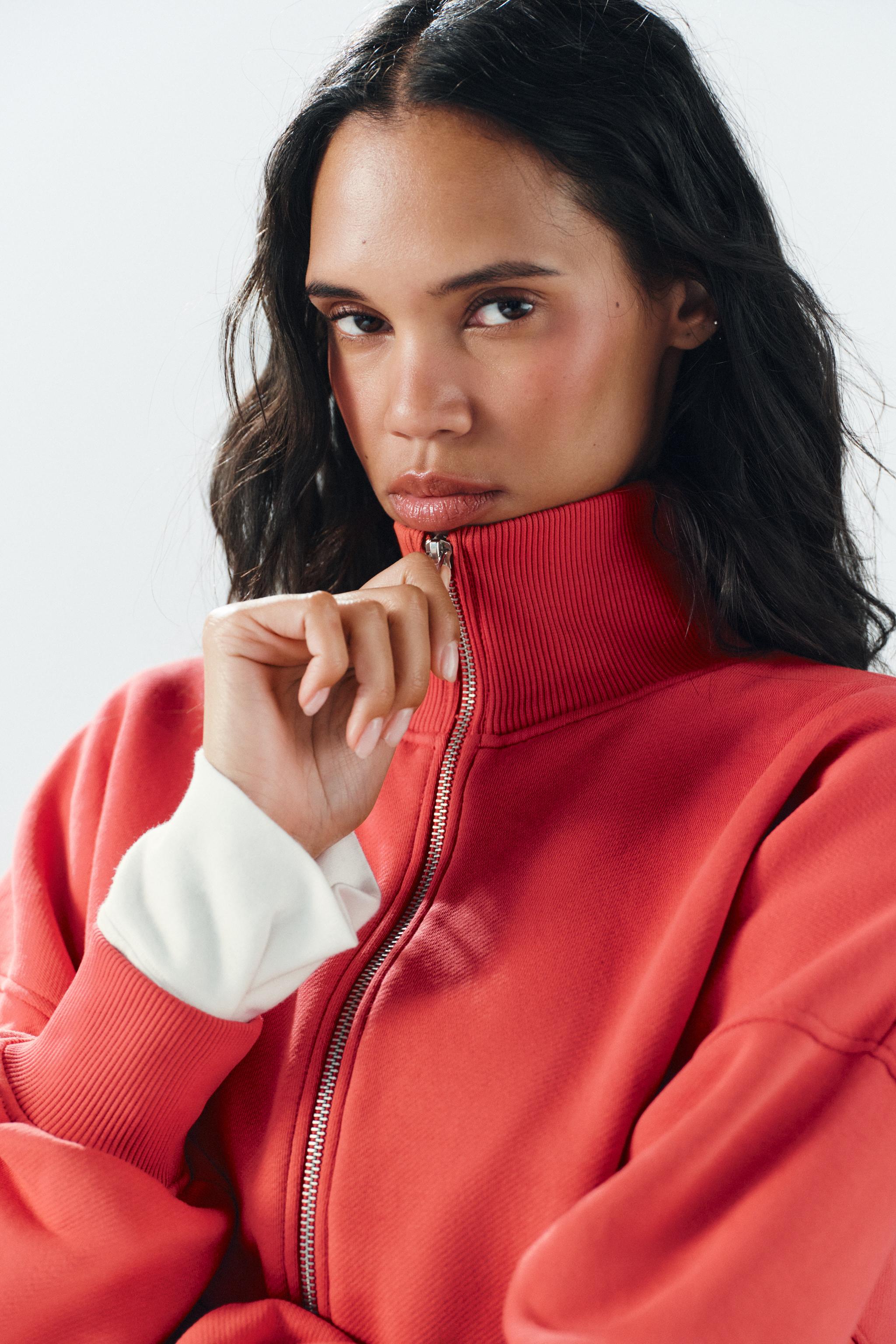 Zara FERMUARLI SWEATSHIRT görsel 3