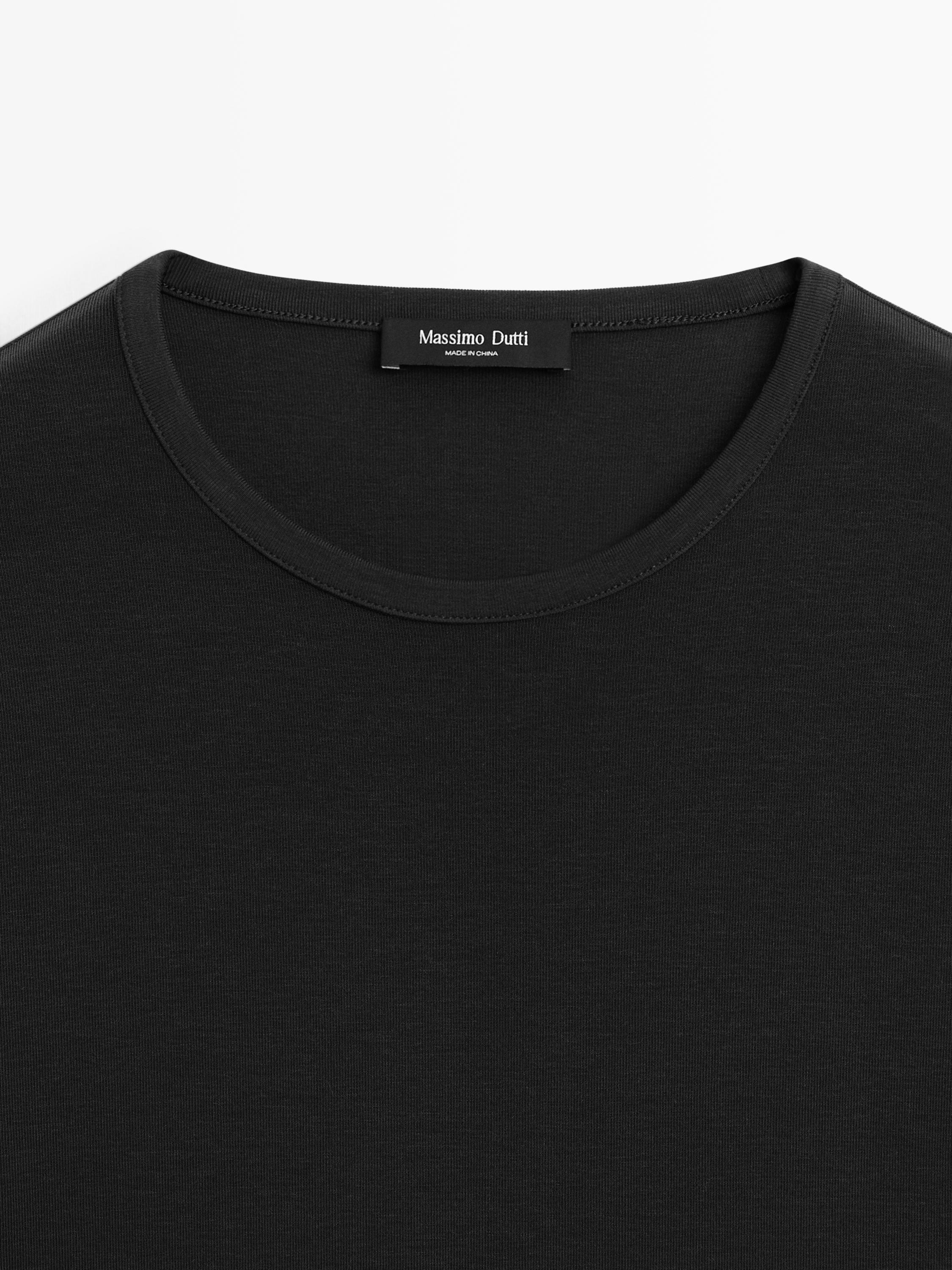 Lyocell blend short sleeve T-shirt