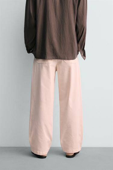 PANTALON CHINO COUPE DÉCONTRACTÉE - Rose pâle de Zara - Image 2