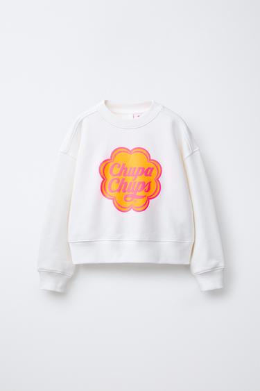 Zara CHUPA CHUPS ® SWEATSHIRT - Oyster-white
