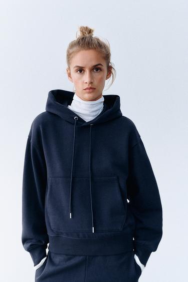 HOODIE BÁSICA - Marino de Zara