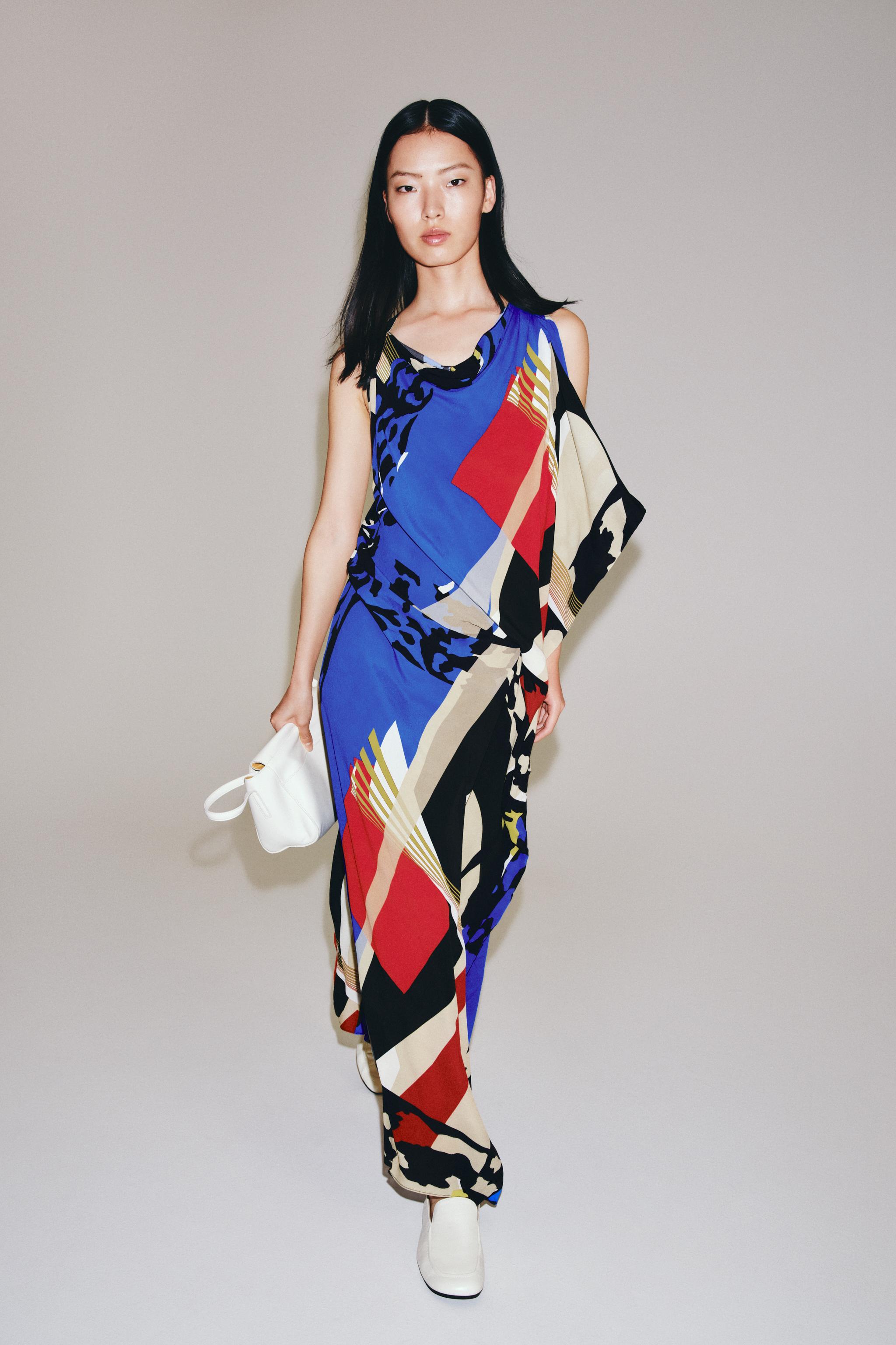 ZW COLLECTION PRINTED MIDI DRESS