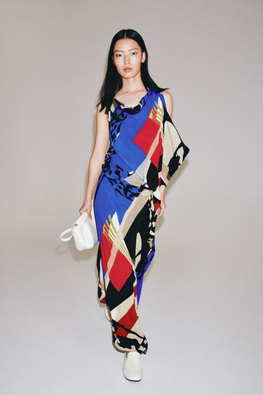 ZW COLLECTION PRINTED MIDI DRESS - Multicoloured by Zara