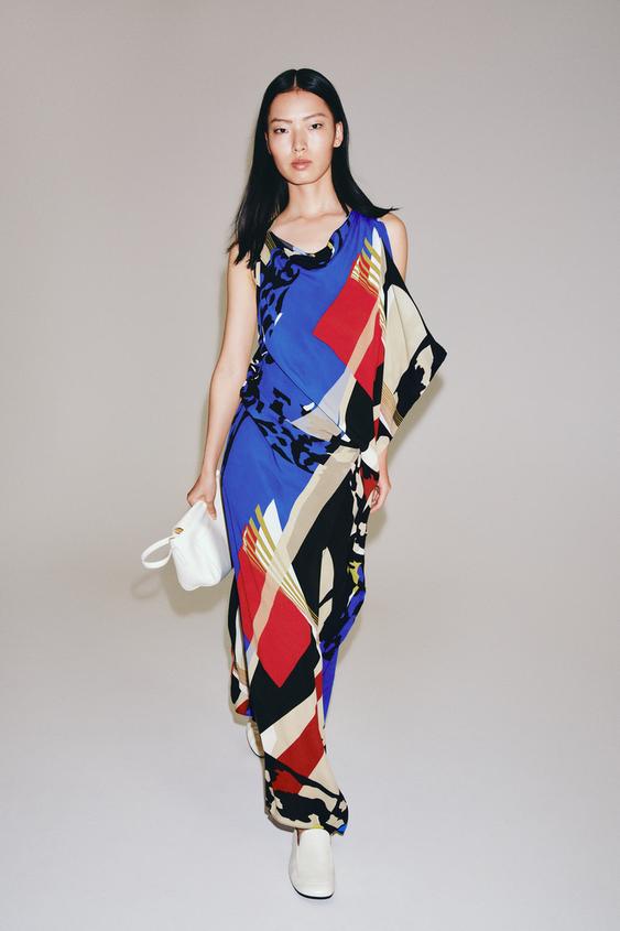 ZW COLLECTION PRINTED MIDI DRESS - Multicoloured by Zara - Image 0