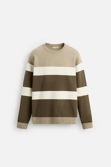 JERSEY BÁSICO SOFT - Marrón / Crudo de Zara
