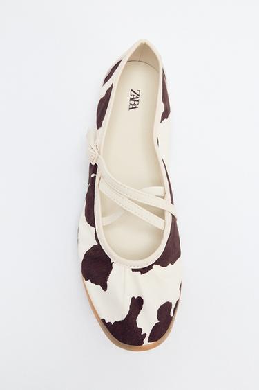 BAILARINA ESTAMPADO ANIMAL TIRAS - Multicolor de Zara