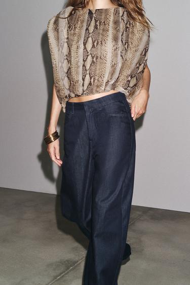 JEAN ZW COLLECTION BARIL TAILLE HAUTE - Bleu de Zara - Image 3