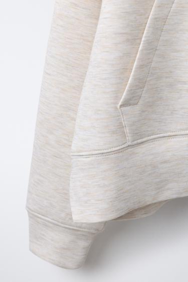 RAISED SLOGAN SWEATSHIRT - Sand / Marl by Zara - Image 3