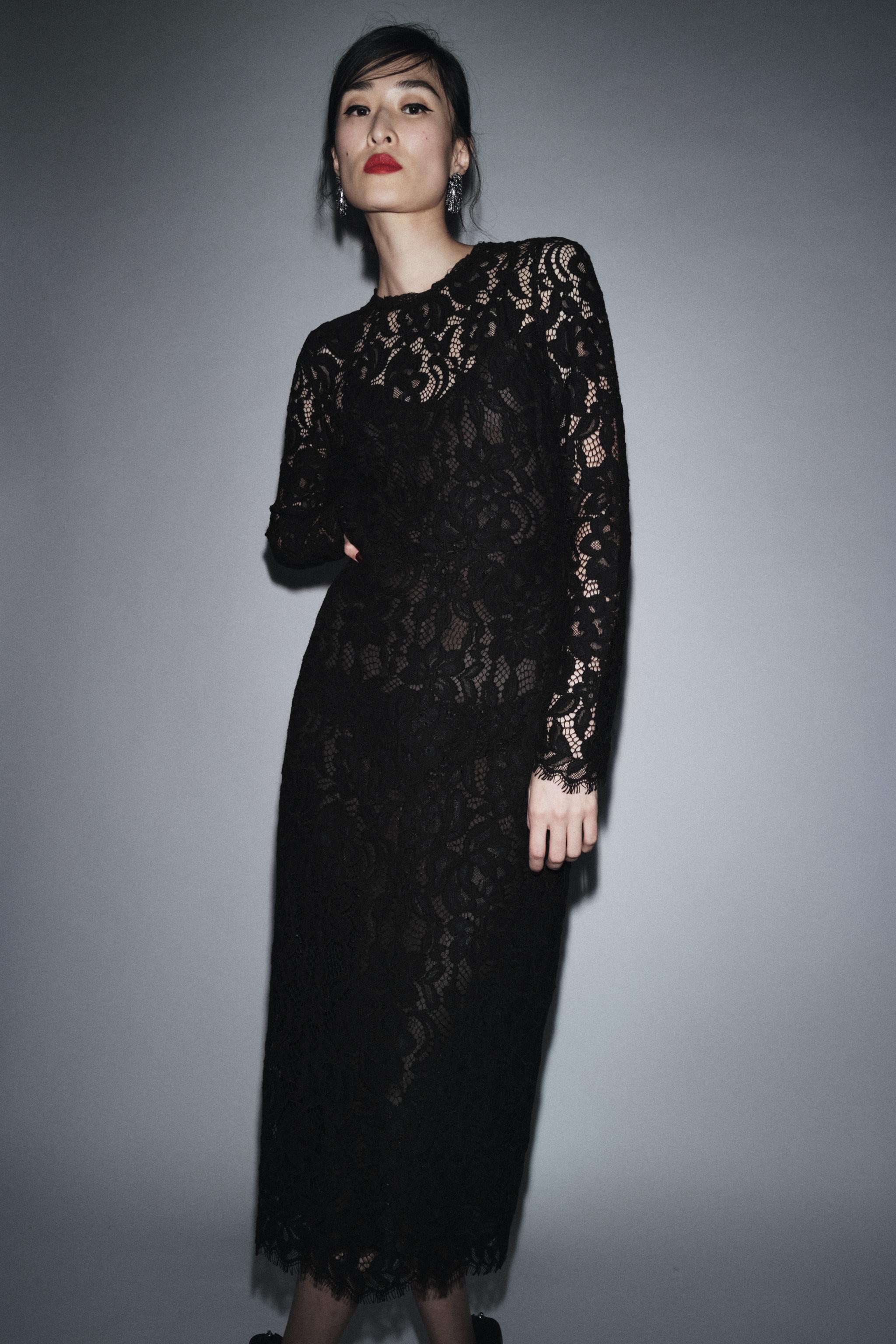 ZW COLLECTION LIMITED EDITION LACE MIDI DRESS