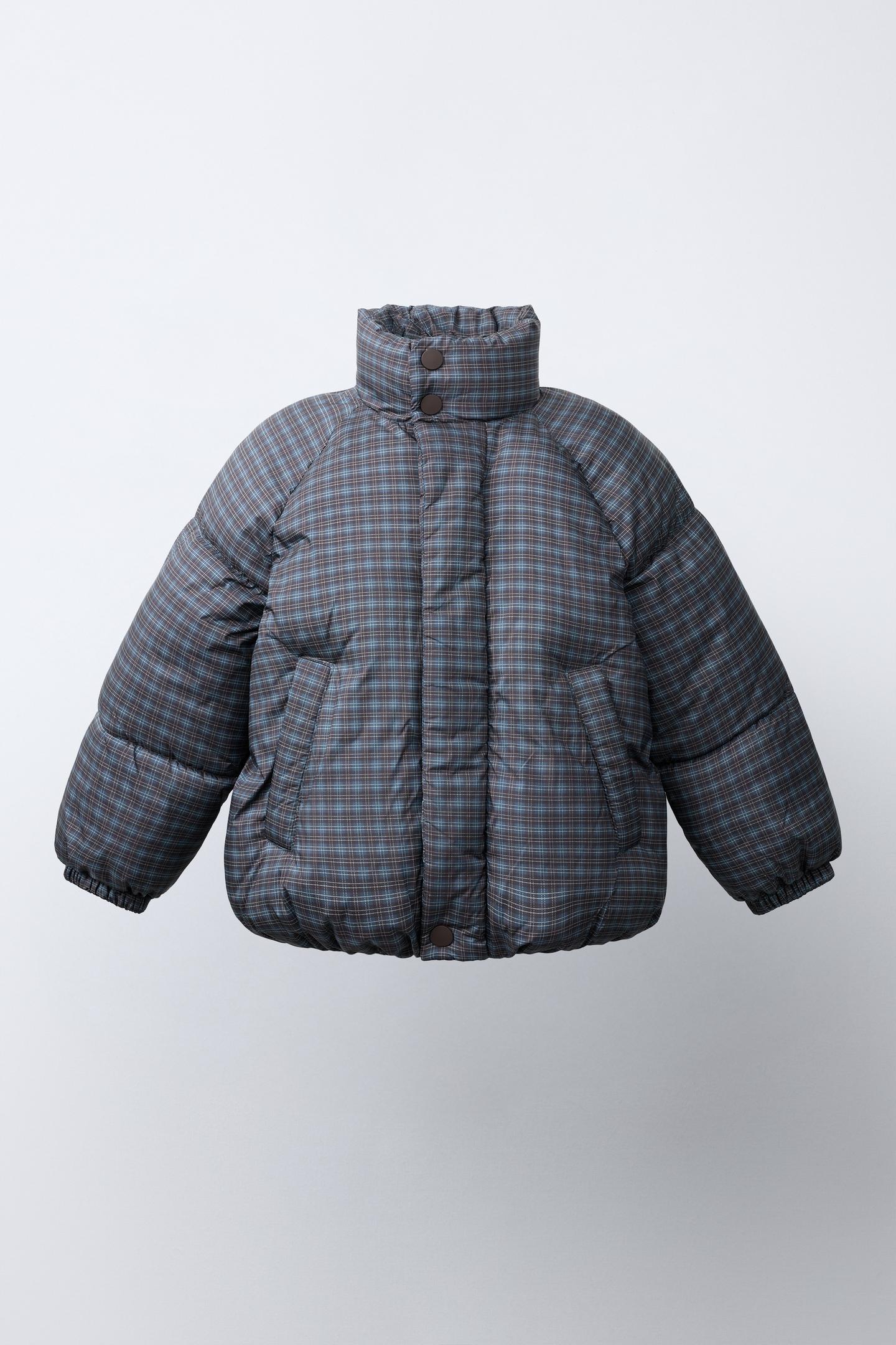 Детская куртка Zara Plaid Quilted, цвет: Серый