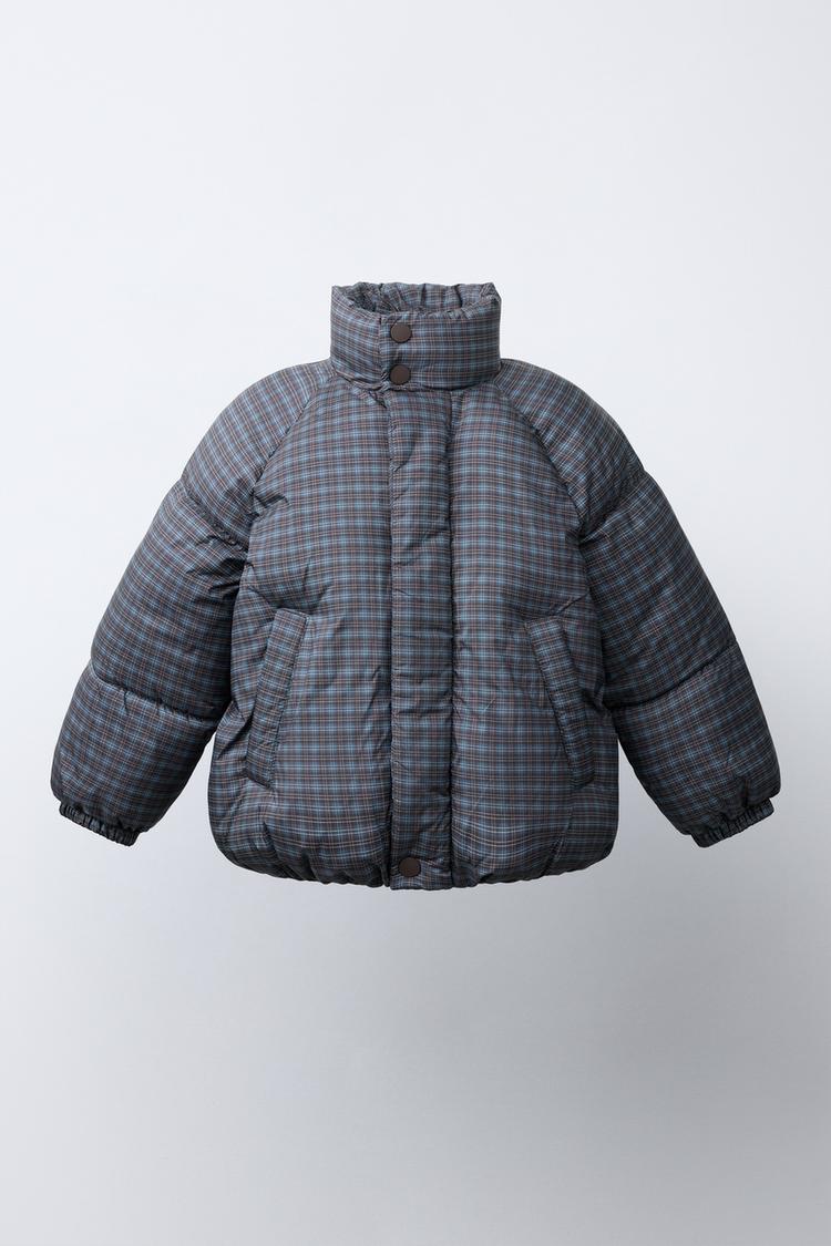 CAZADORA ACOLCHADA ESTAMPADO CUADROS