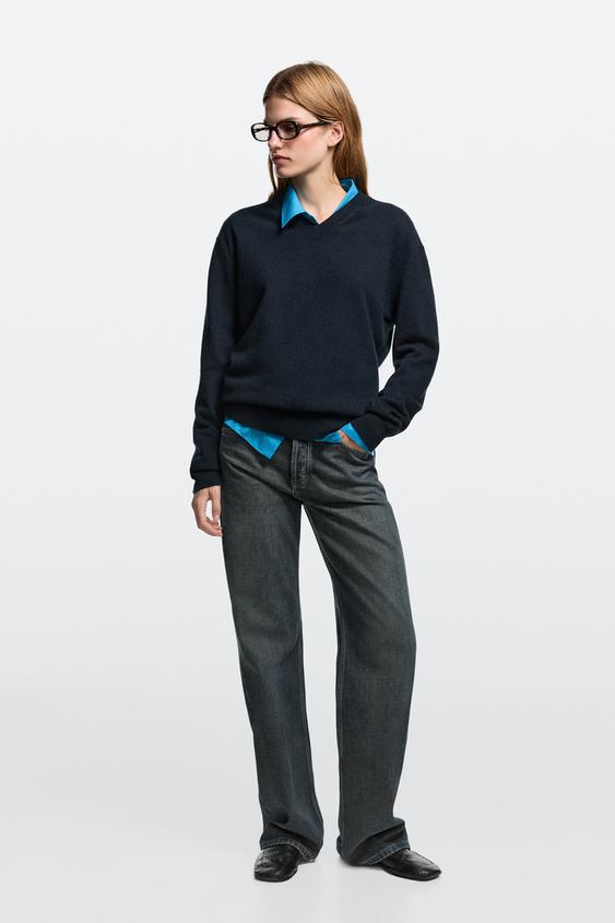 Zara Wide-leg mid-waist jeans - 470 - Image 0