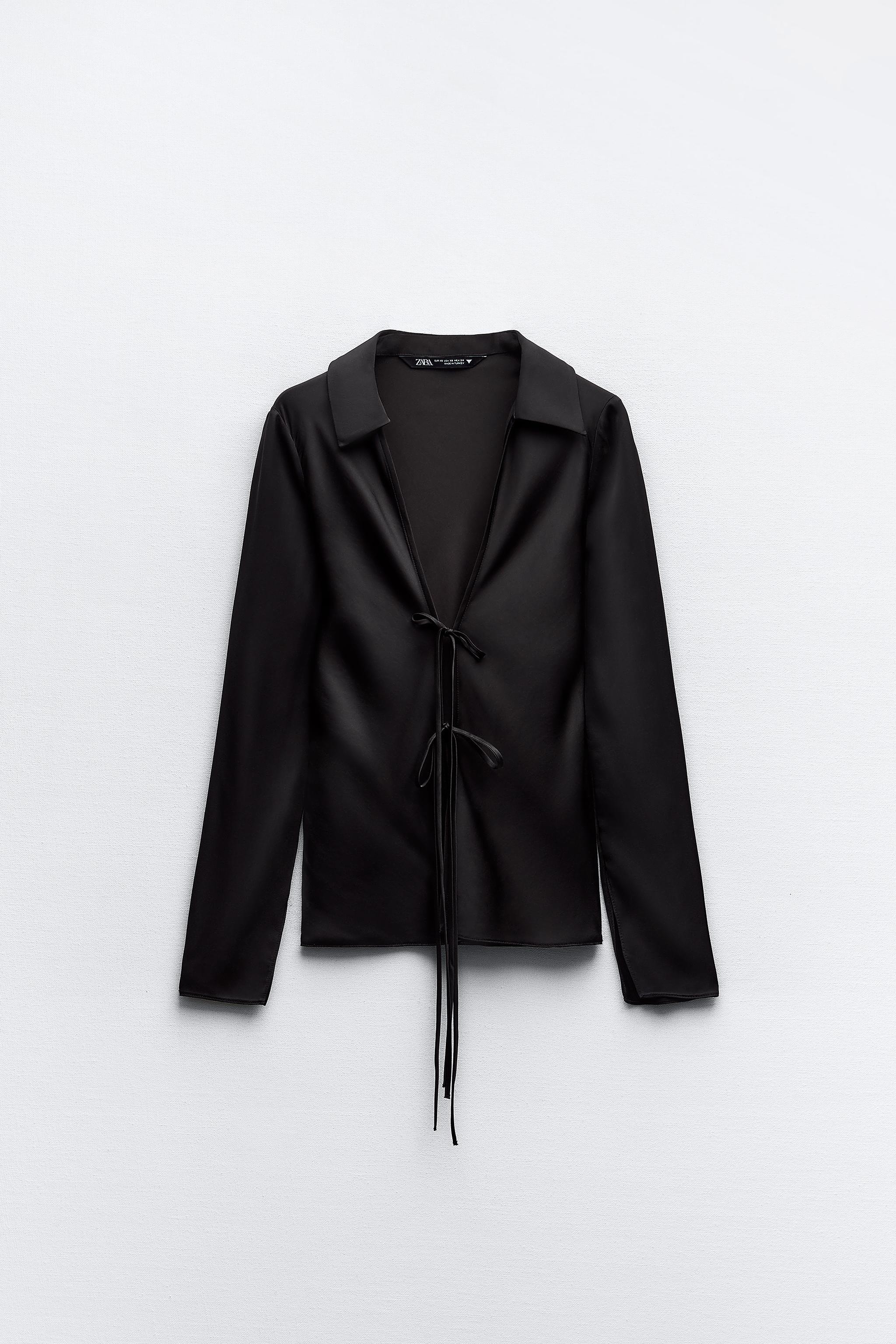 Zara ruched 2025 sleeve blazer