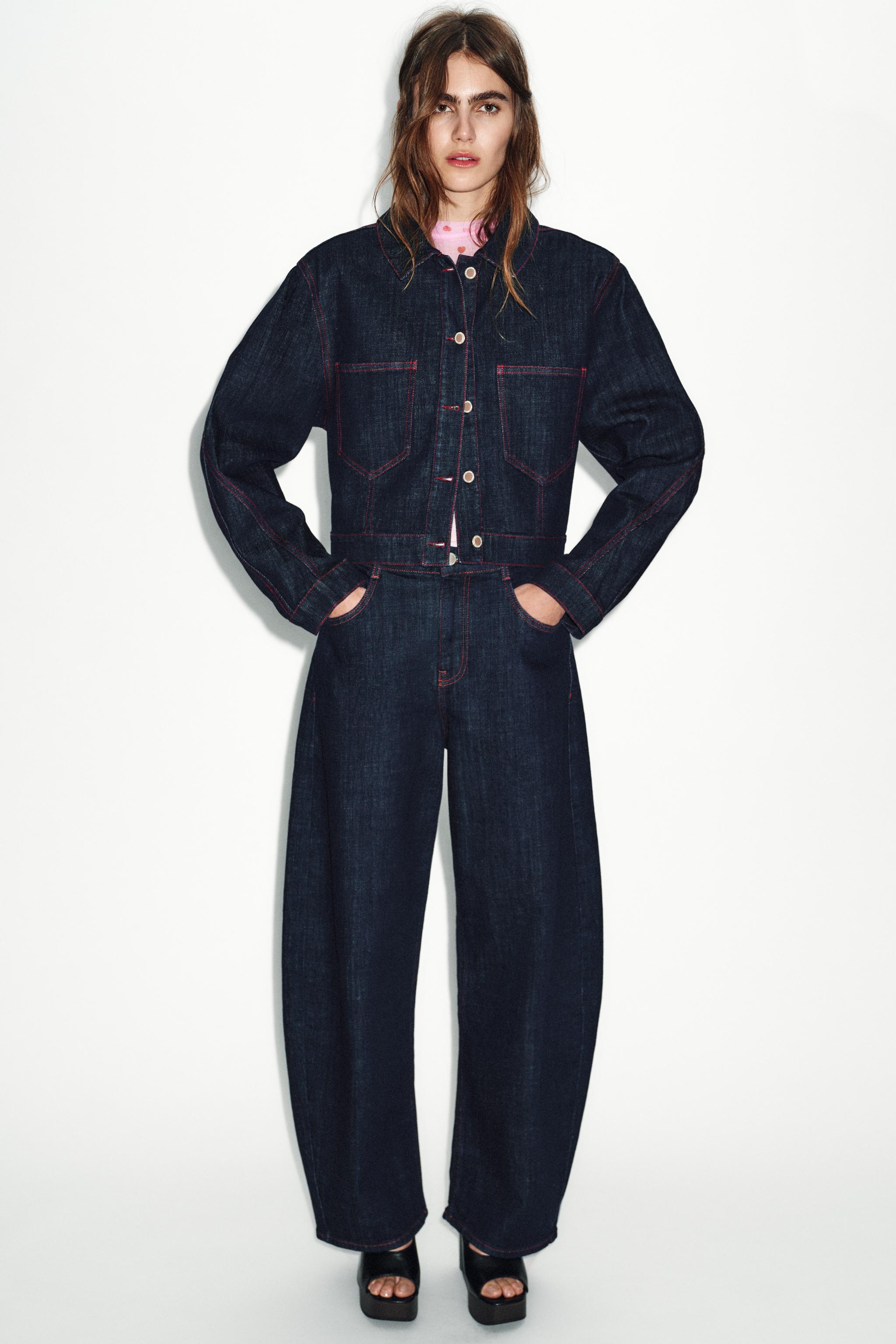 Z1975 SHOULDER PAD JACKET - Blue | ZARA Canada