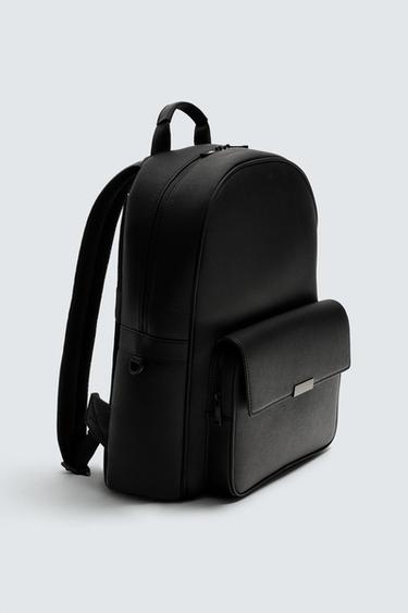 SAC À DOS TEXTURE - Noir de Zara - Image 4