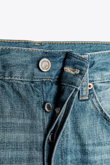 JEANS ZW COLLECTION RELAXED MID-WAIST - Blue by Zara - Image 8