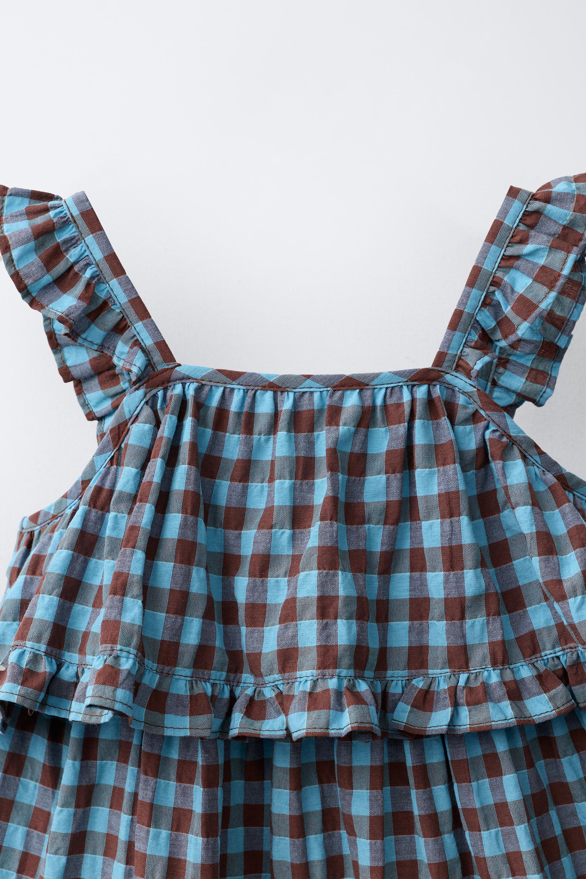 GINGHAM PRINT DRESS