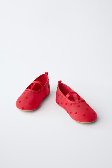 BALLERINES CŒURS - Rouge de Zara - Image 2