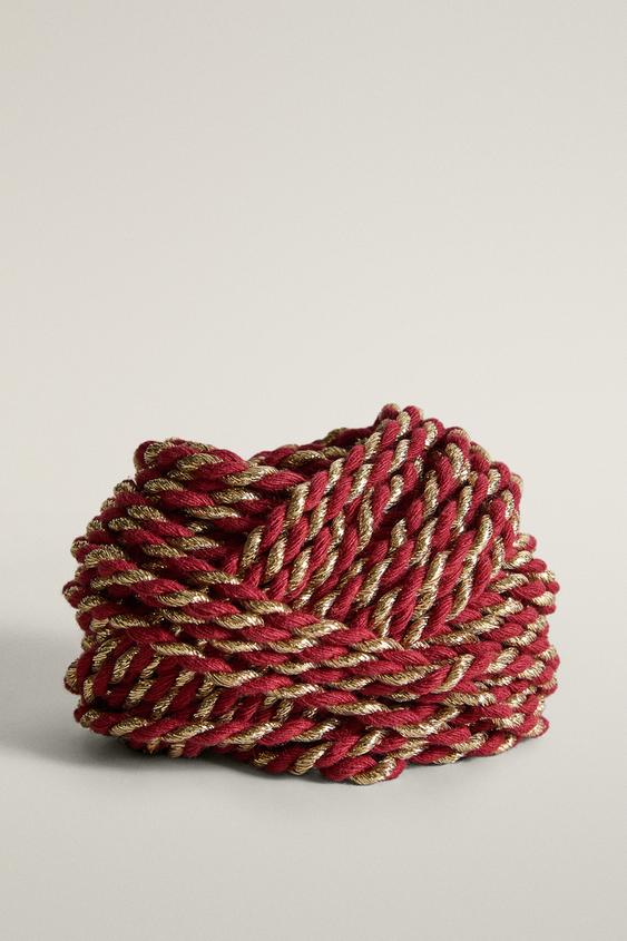 Zara Braided Christmas Cord, цвет: Разноцветный