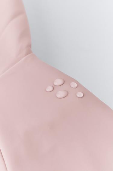 LINED HOODED RAINCOAT - Pink by Zara - Image 4