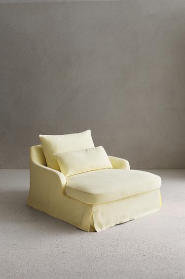 FUNDA LOVESEAT LINO 01 - Amarillo claro de Zara