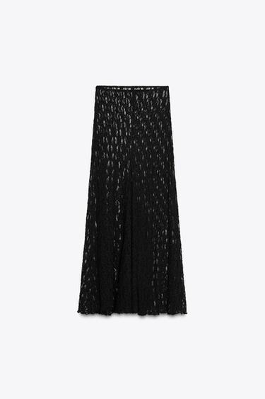 LACE MAXI SKIRT - Black by Zara - Image 5