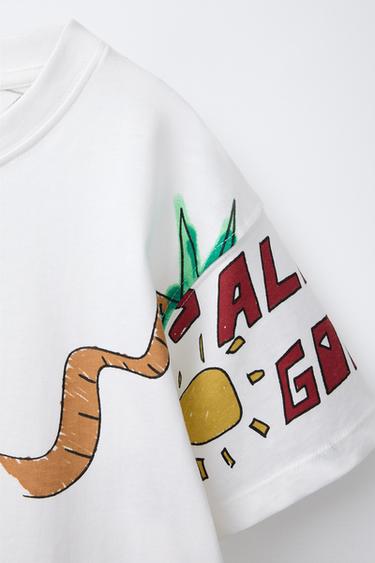 PRINTED T-SHIRT - White by Zara - Image 2