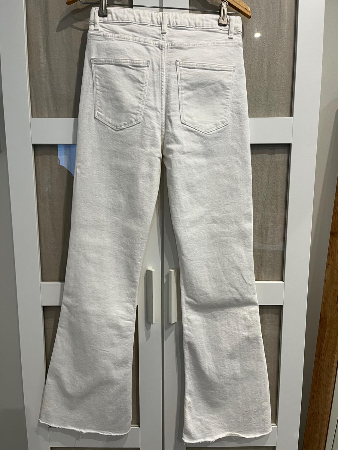 ZW PREMIUM SKINNY FLARE WHITE JEANS - Image 4