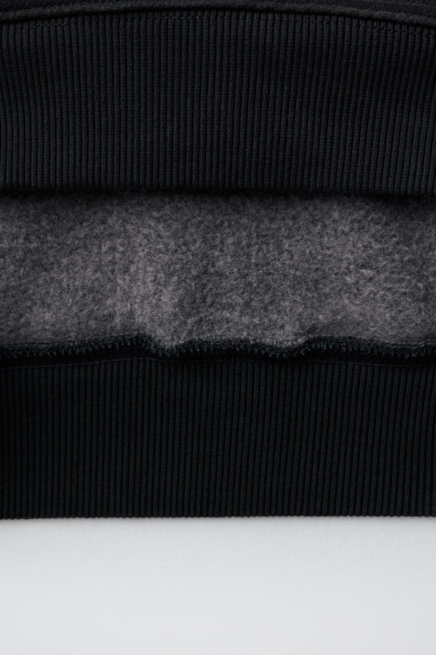 Детское худи Zara Text Print, цвет: Тёмный антрацитовый — фото 4