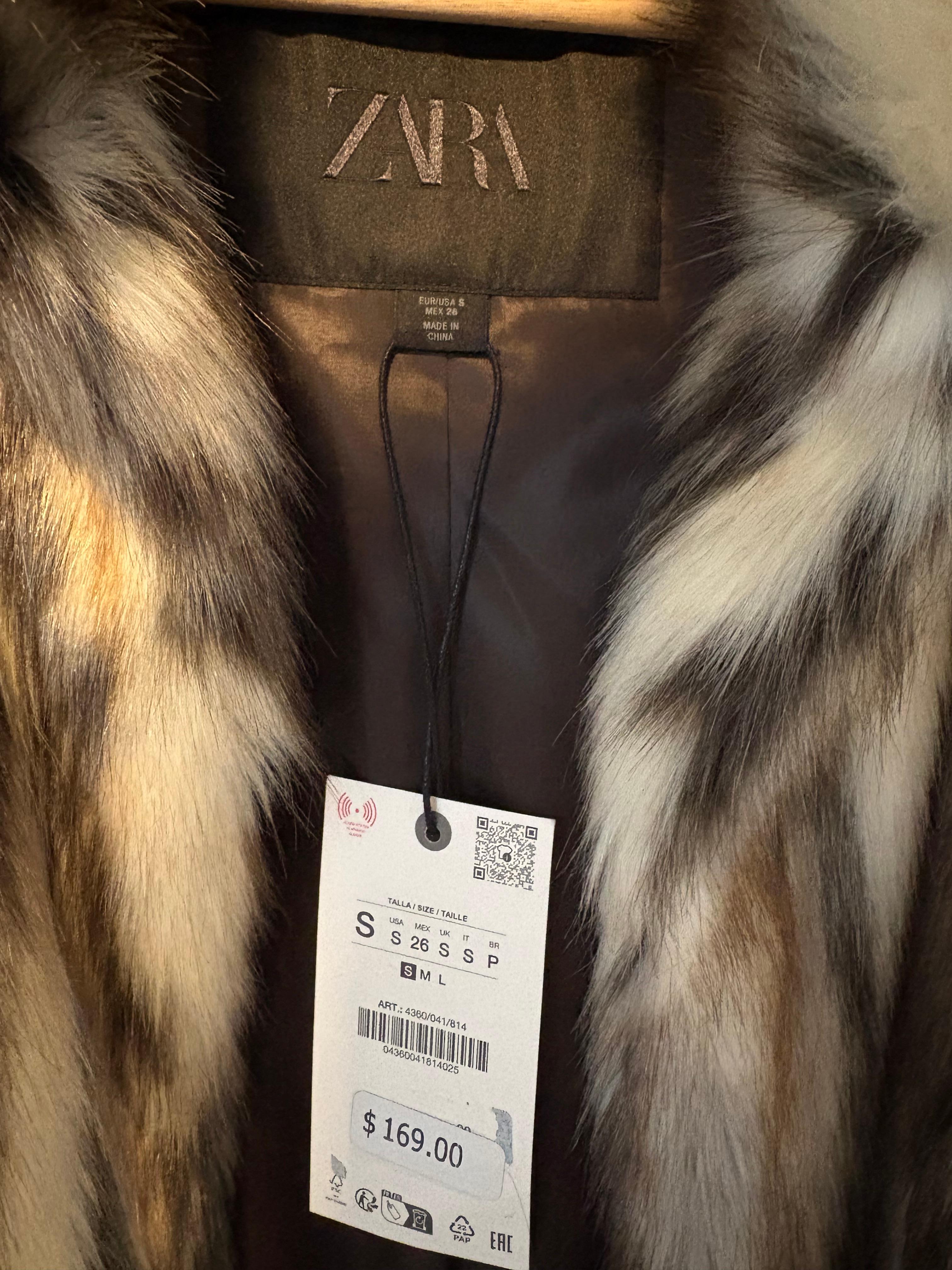 FAUX FUR COAT ZW COLLECTION SECOND HAND | Zara Preowned