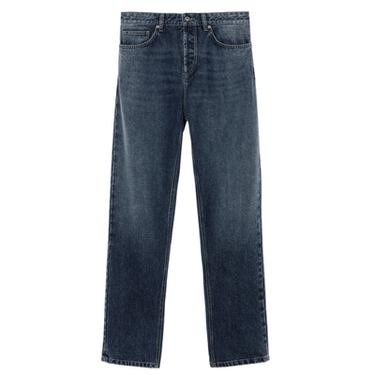 JEANS STRAIGHT FIT ALGODÓN - LANA - Azul medio de Zara