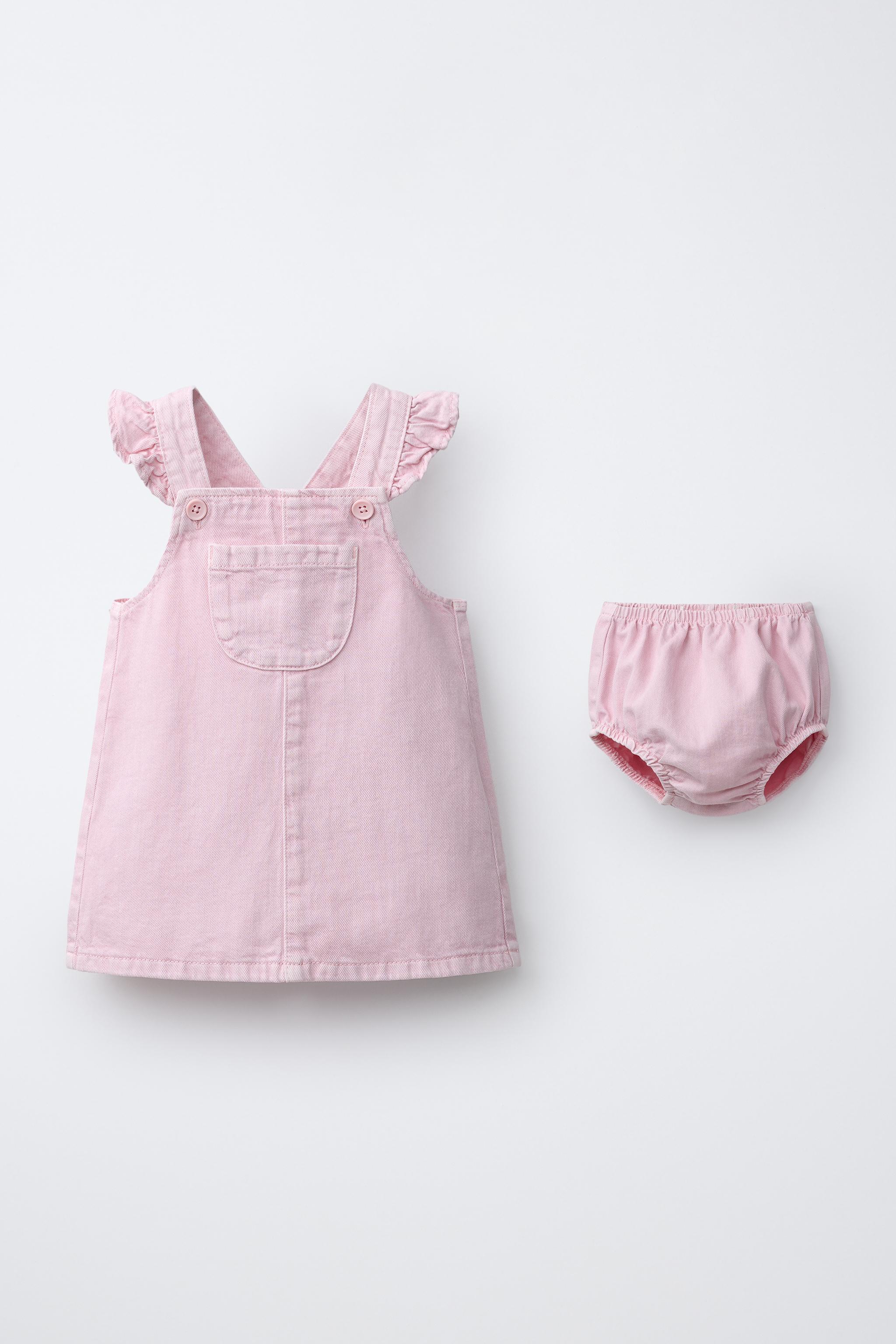 TWILL PINAFORE DRESS