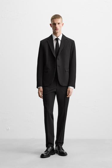 PANTALÓN TRAJE CONFORT - Negro de Zara - Imagen 0