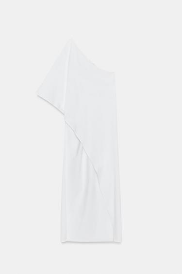 ASYMMETRIC LONG TOP - White by Zara - Image 5