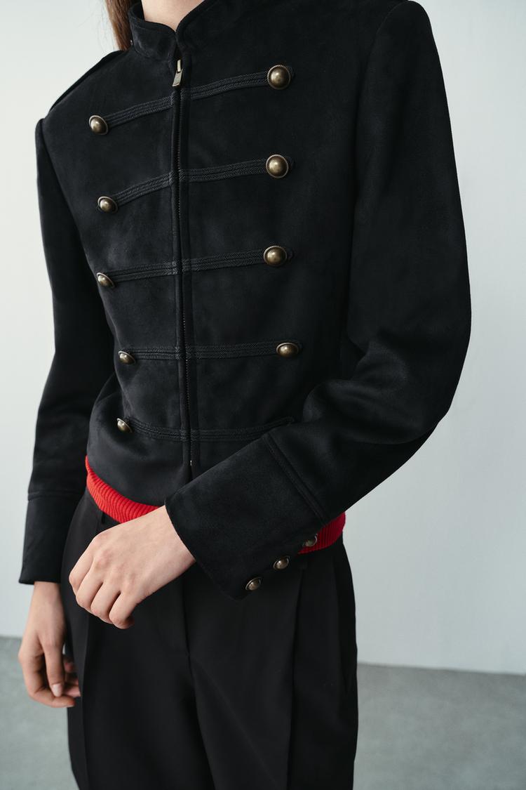 Chaqueta de gamuza sintética 4