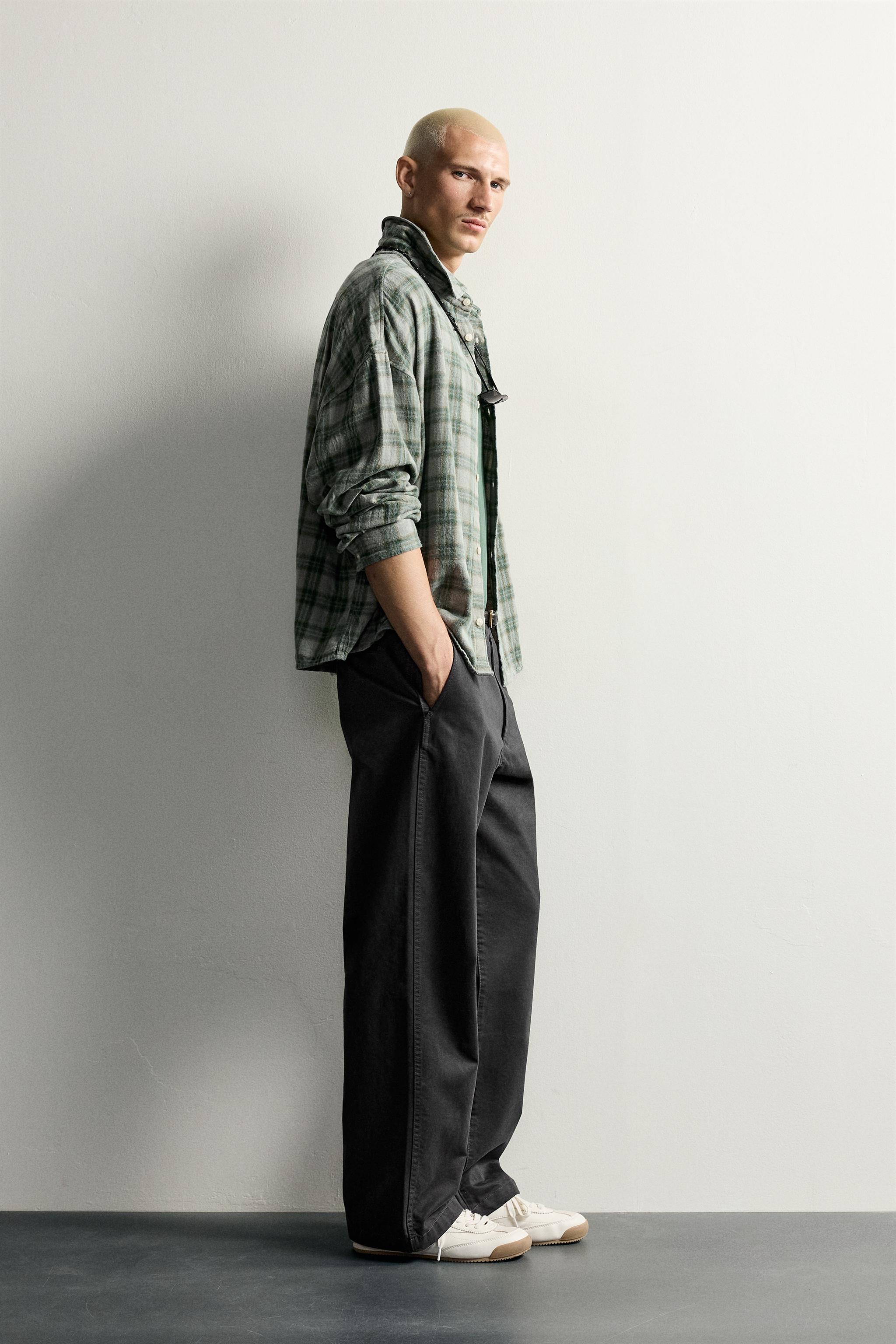 CROPPED PLAID SHIRT
