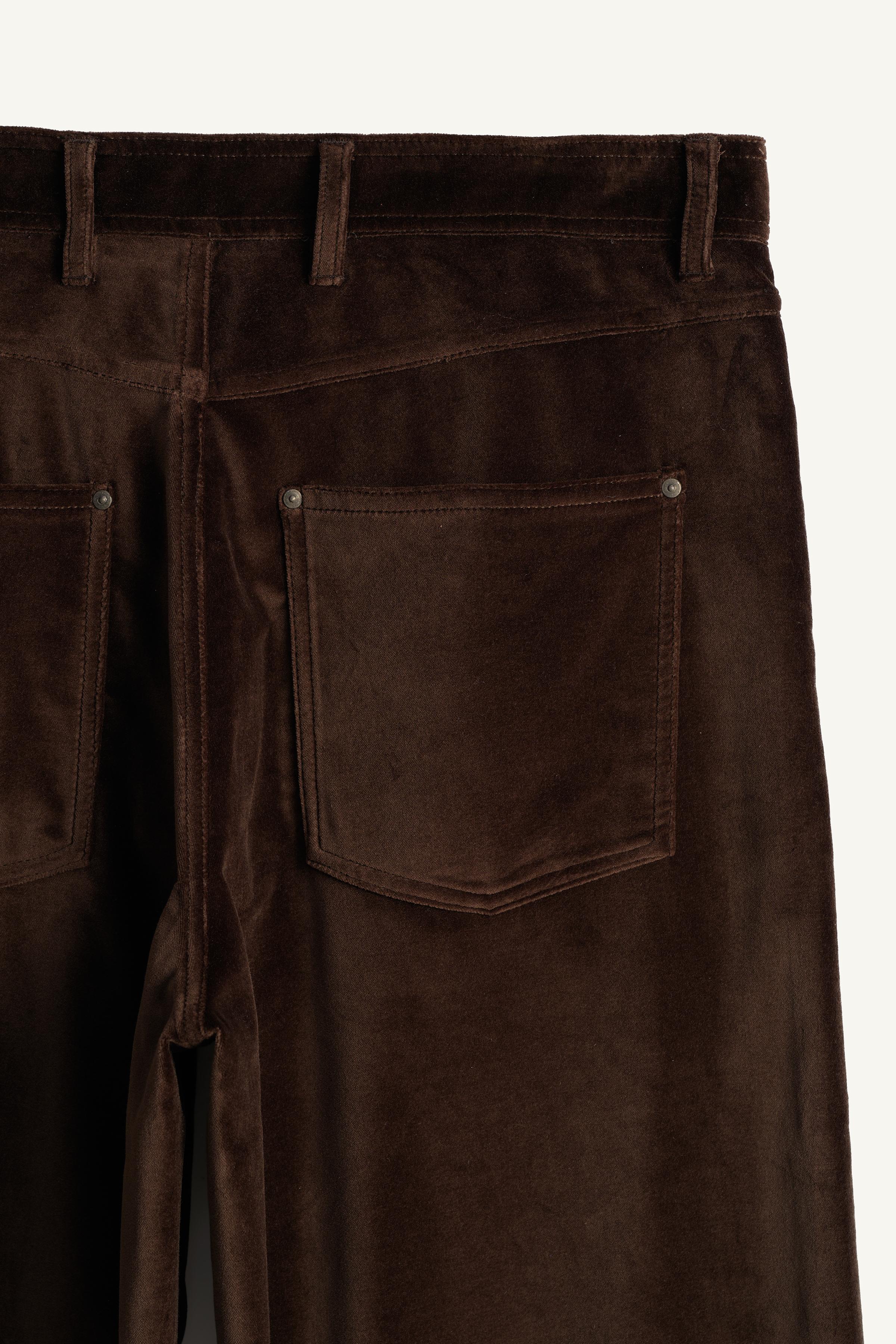 PANTALON COUPE DROITE DÉCONTRACTÉE VELOURS