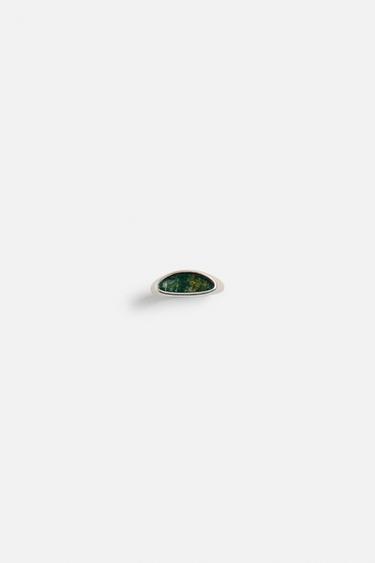 SIGNET RING WITH STONE - Silver by Zara - Image 0