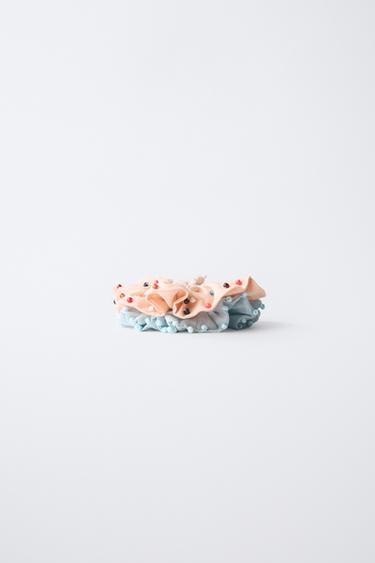 LOT DE DEUX CHOUCHOUS FANTAISIE - Multicolore de Zara - Image 1