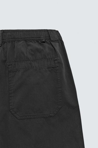 PANTALON RELAXED FIT EN COTON - Noir de Zara - Image 9
