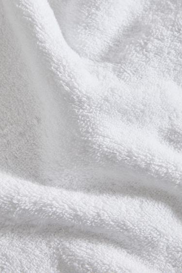 TOALLA BAÑO BANDA APLICADA - Blanco de Zara