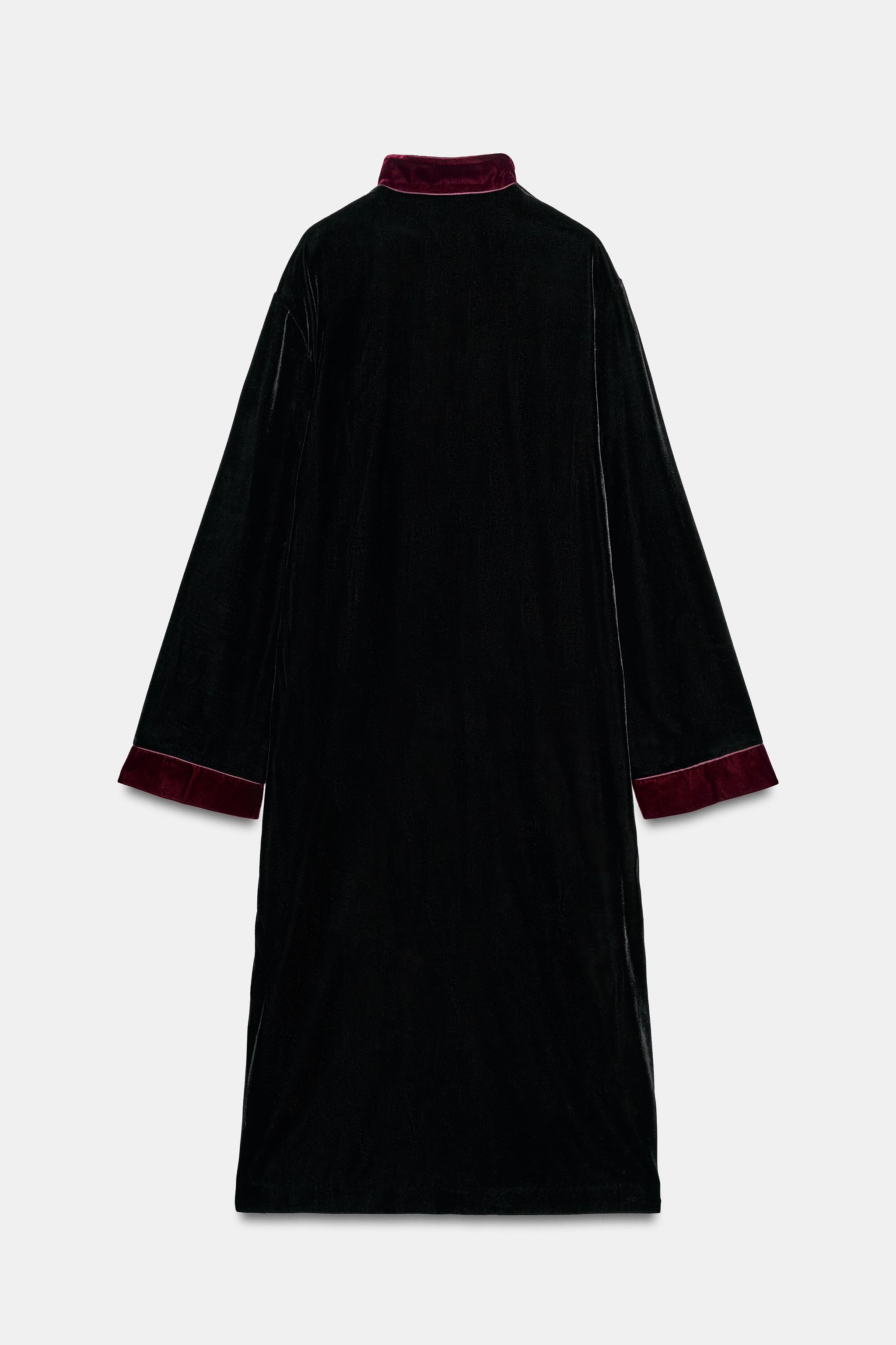 ZW COLLECTION EMBROIDERED VELVET COAT