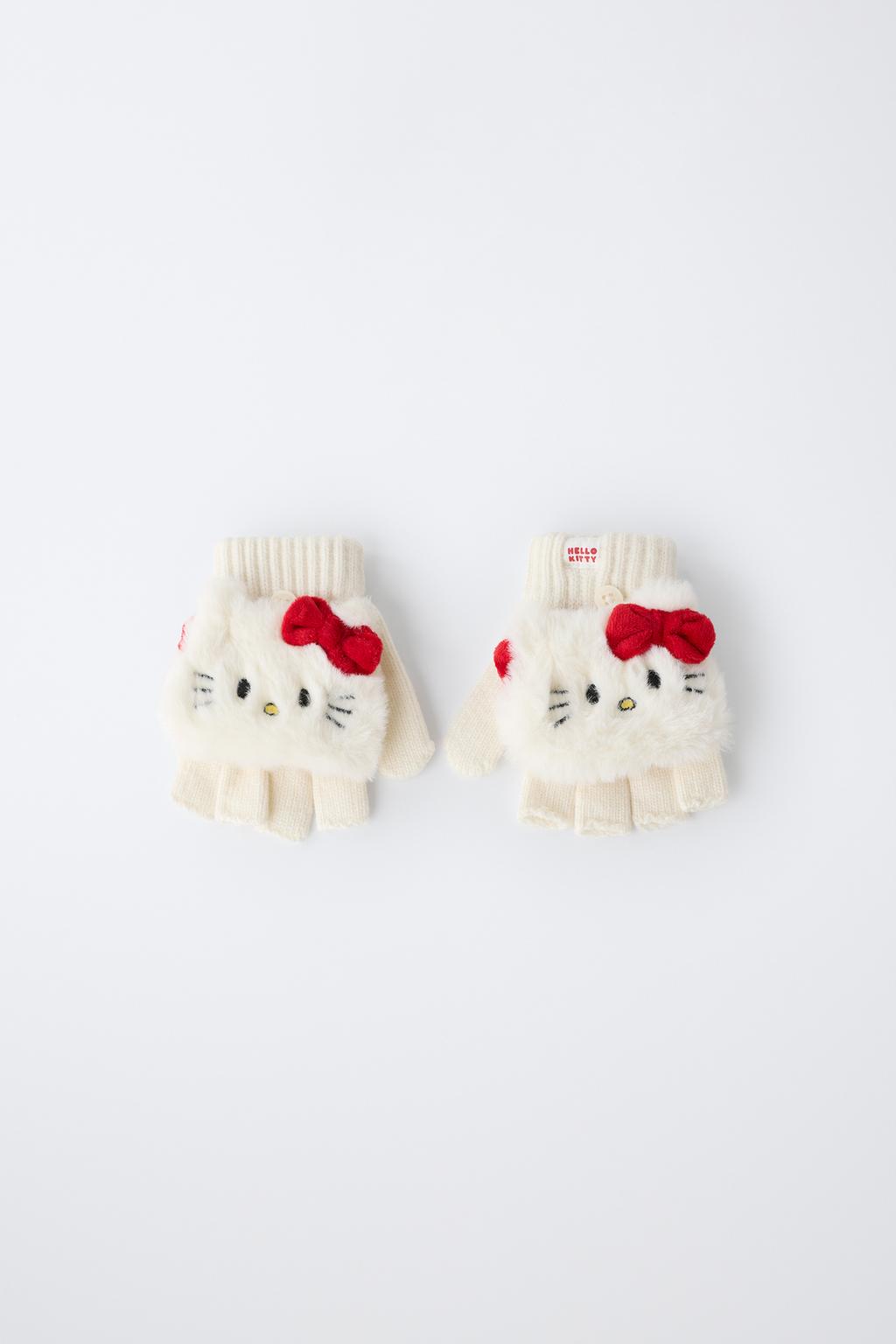 HELLO KITTY © SANRIO EMBROIDERED MITTENS