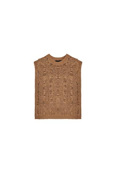 RIBBED KNIT TOP