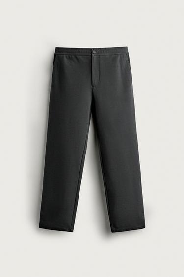 COMFORT JOGGER WAIST TROUSERS - Grey by Zara