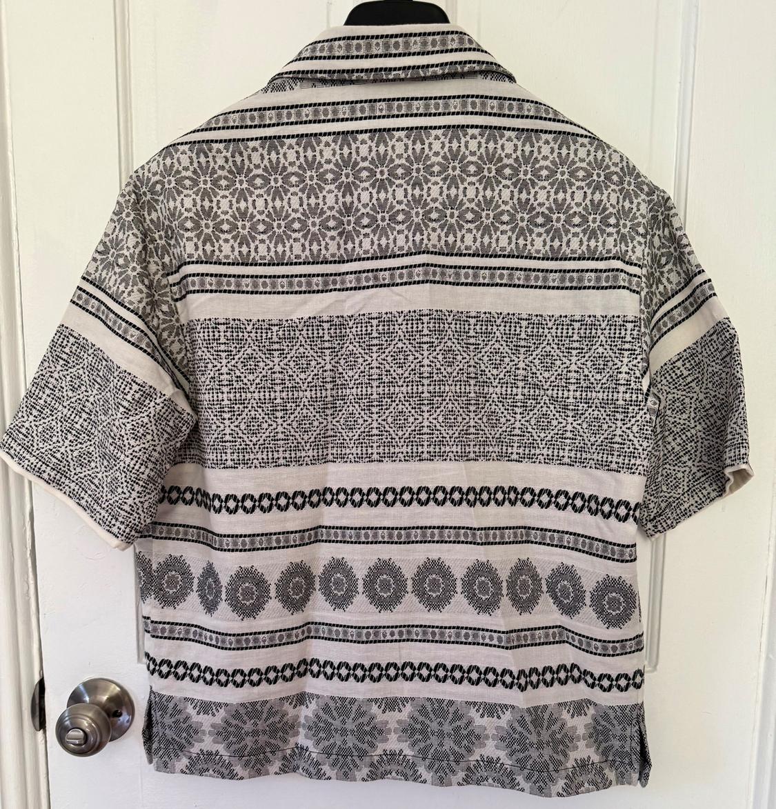 PATTERNED SHORT SLEEVE COTTON SHIRT - Image 2