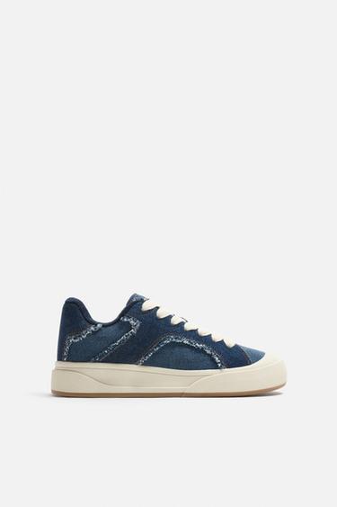 DENIM SKATE TRAINERS - Blue by Zara