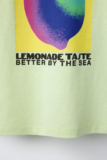 LEMON PRINT T-SHIRT - Lime by Zara - Image 3