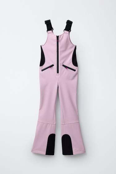 SALOPETTE WATER RESISTANT E WINDPROOF RECCO® SYSTEM SKI COLLECTION - Rosa pastello di Zara