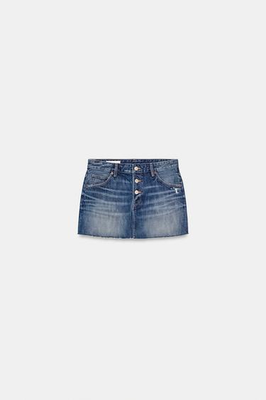 DENIM MINI SKIRT - Blue by Zara - Image 0